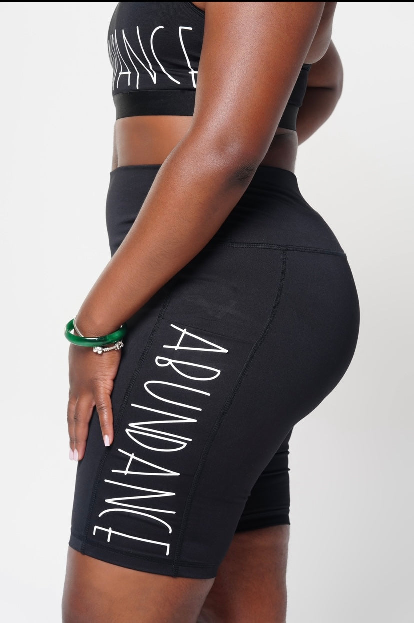 “Abundance Fitness” Sports Bra/Shorts Set