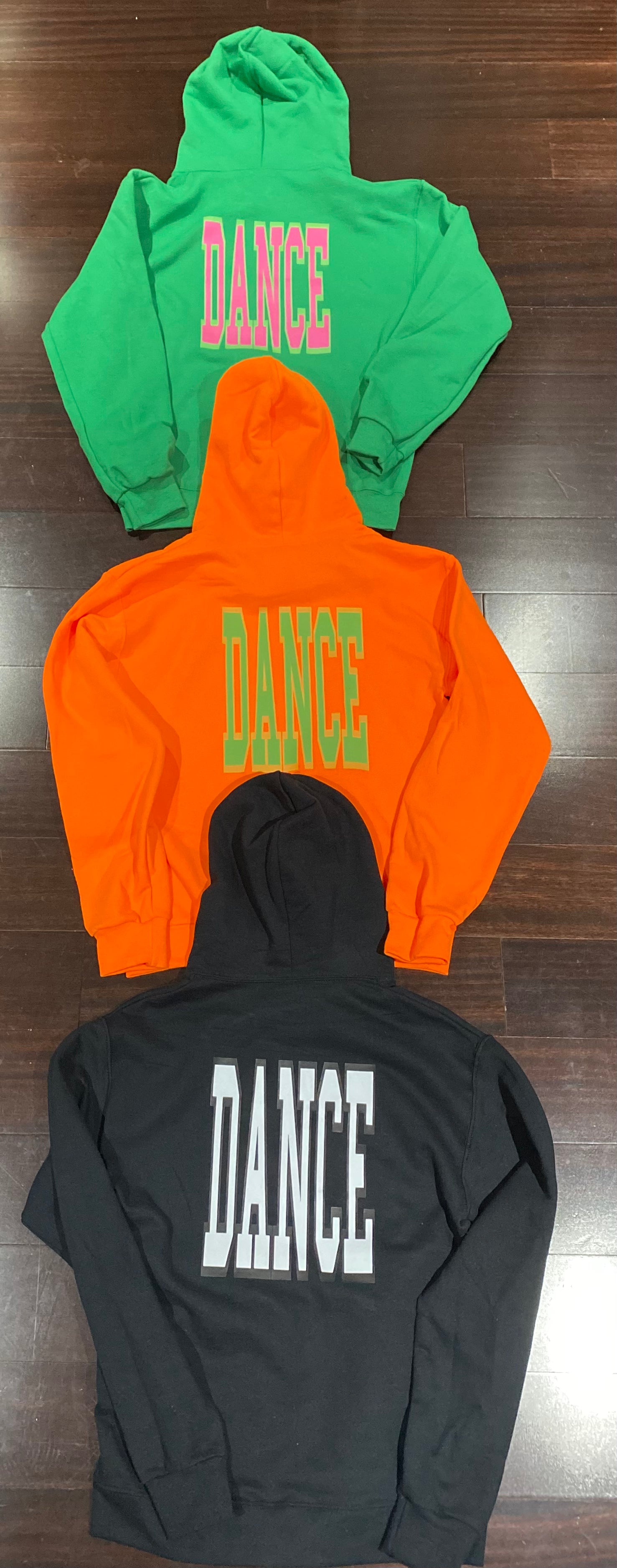 3-HOODIE BUNDLE "WAVY BOLD" (KELLY/ORANGE/BLACK)